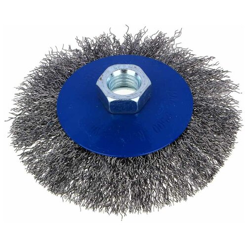 Рокот Щетка металл для УШМ диаметр 100ммМ14 тарелка 240₽