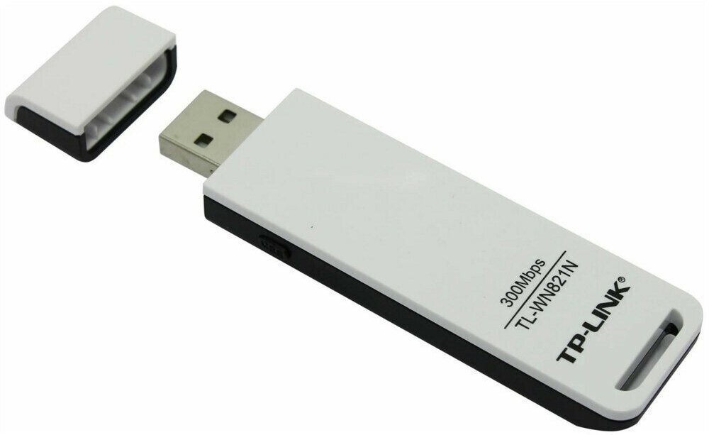 Беспроводной USB адаптер TP-LINK TL-WN821N (802.11n, 2.4 ГГц, до 300 Мбит/с, 20 дБм, USB) (TL-WN821N)