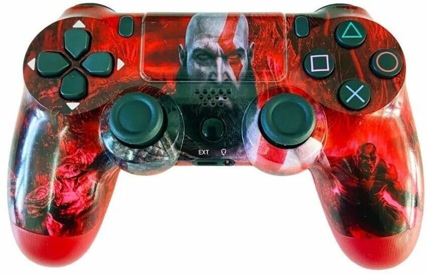 Геймпад совместимый с Playstation 4, God of War красный V2