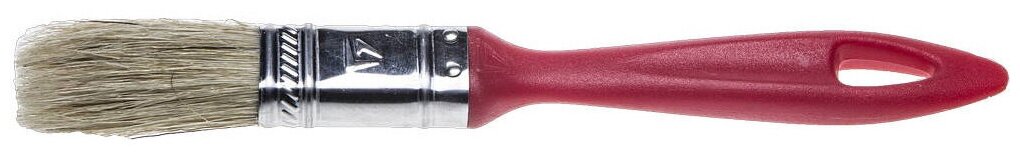 Плоская кисть STAYER Universal 25 мм 1 светлая натуральная щетина пластмассовая ручка (0108-25)