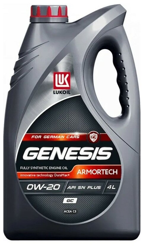 LUKOIL Масло Моторное Лукойл Genesis Armortech Gc 0w-20 4 Л 3409230