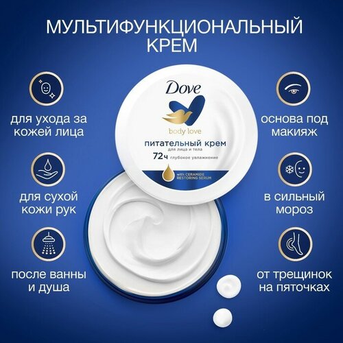 Dove Крем для лица и тела Dove «Питательный», 150 мл