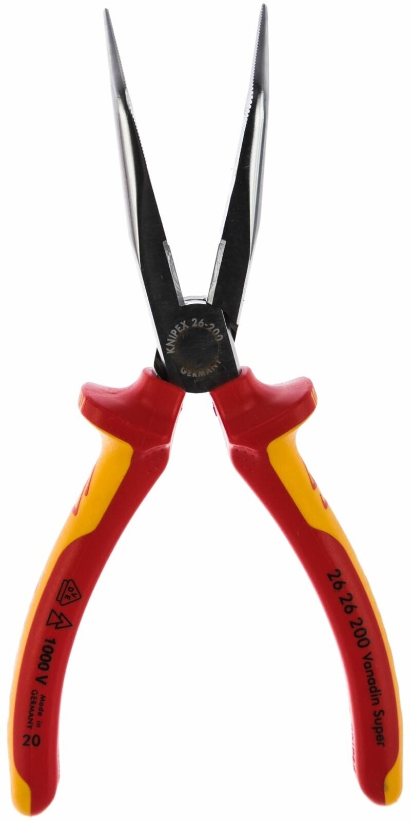 Плоские круглогубцы с режущими кромками KNIPEX KN-2626200