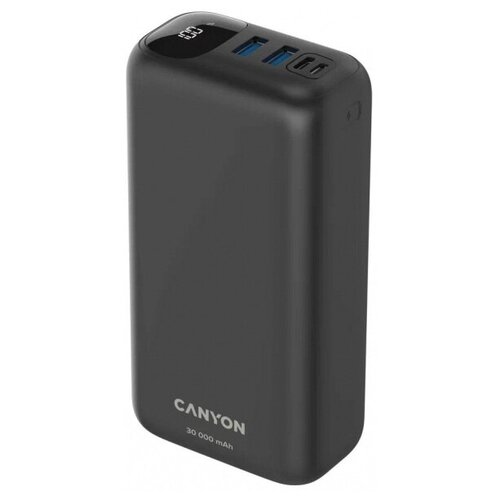 Внешний аккумулятор Power Bank 30000 мАч Canyon PB - 301 черный 