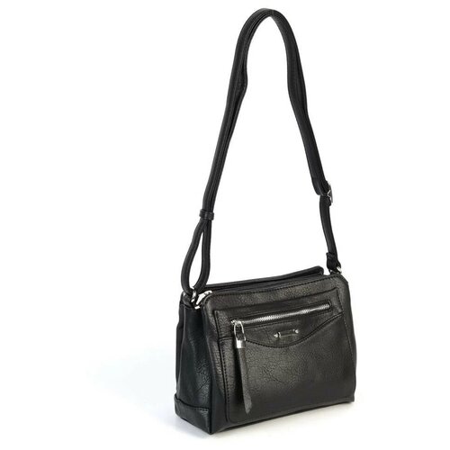 Женская сумка через плечо с тремя отделениями 36080 Блек (128328)