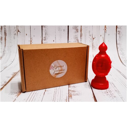 Свеча Храм Красный 61гр