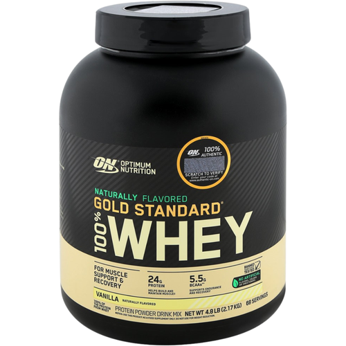 Протеин Optimum Nutrition 100% Whey Gold Standard Naturally Flavored, 2273 гр., ваниль протеин optimum nutrition naturally flavored gold standard 100% whey 861 гр