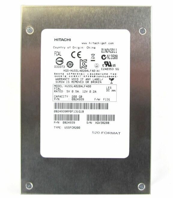 Жесткий диск HP SSD 3Par HITACHI 200GB SSD400S SLC 3.5" 970-200163