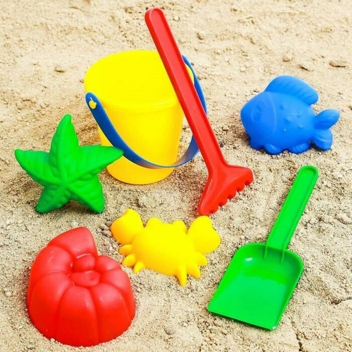 Набор для игры в песке №40 цвета микс