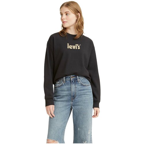 фото Свитшот levi's graphic standard crew, размер xs, черный