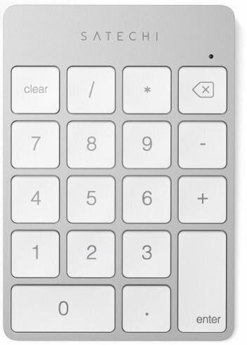 Цифровой блок клавиатуры Satechi Aluminum Slim Keypad Numpad ST-SALKPS беспроводной, серебристый