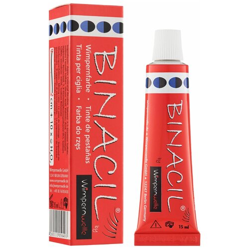 Краска для бровей и ресниц BINACIL Blue-Black (Иссиня-Черная)