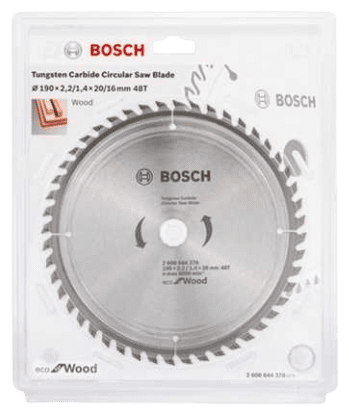 Диск пильный Bosch 190x20/16-48T ECO WOOD