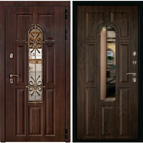 Входная дверь Лион Термо Темный орех 960х2050 Правая