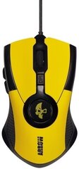 Проводная игровая мышь Jet.A ARROW JA-GH35 жёлтая (800/1200/1600/2400dpi, 6 кнопок, кабель 1.43м, USB)
