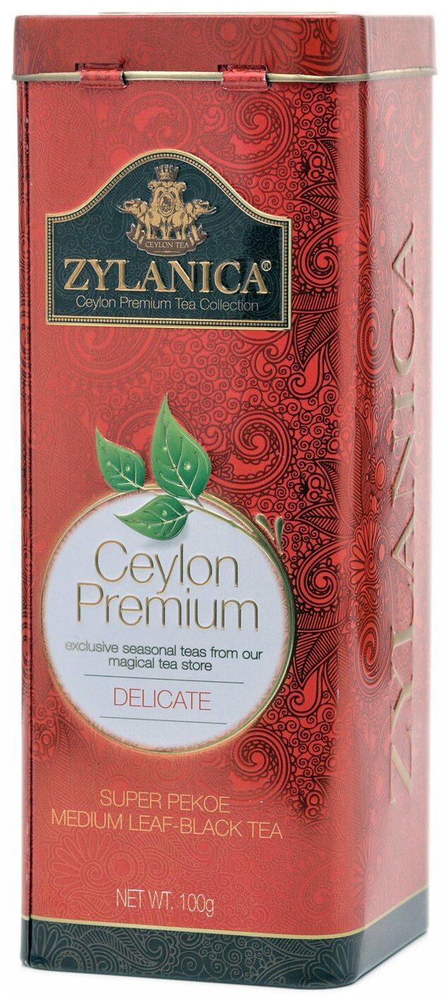 Чай черный Zylanica Ceylon premium Delicate подарочный набор, 100 г - фотография № 3