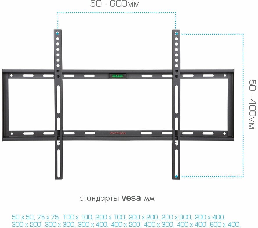 ARM MEDIA STEEL-1 black Кронштейн под TV (105642) - фотография № 7