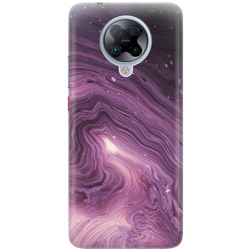 фото Re:pa накладка transparent для xiaomi poco f2 pro / redmi k30 pro с принтом "бело-фиолетовые краски"