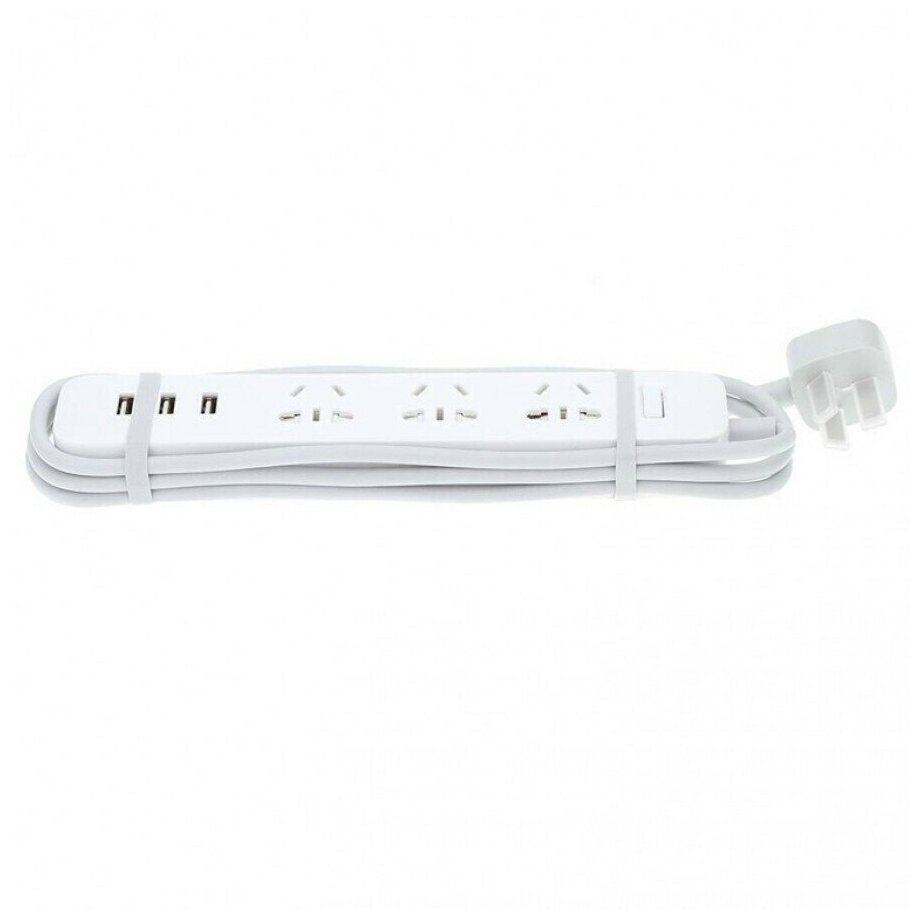 Удлинитель Xiaomi Mi Power Strip 3 XMCXB01QM 3 розетки с/з 10А / 2500 Вт