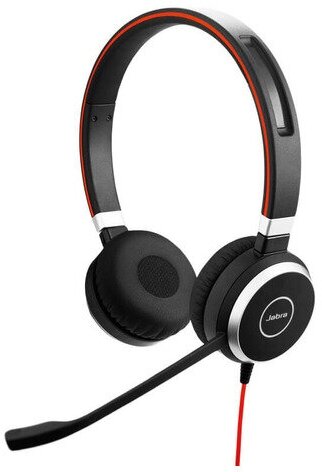 Гарнитура Jabra Evolve 40 MS, для контактных центров, накладные, черный [6399-823-109]