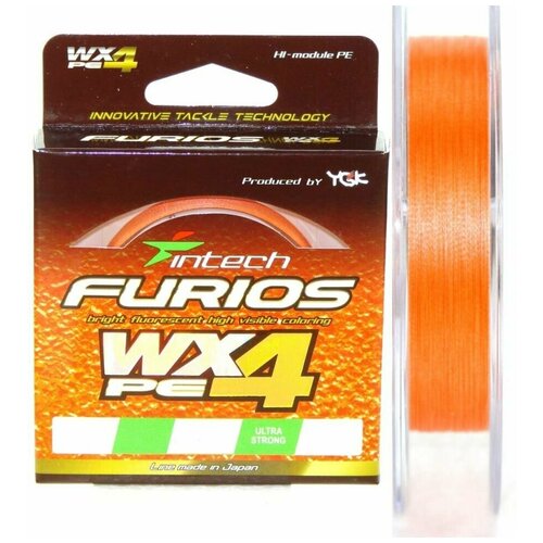 Шнур плетеный YGK Intech FURIOS PE WX4 150m 0.8 (0.148 mm) 12 lb (5.45 kg)