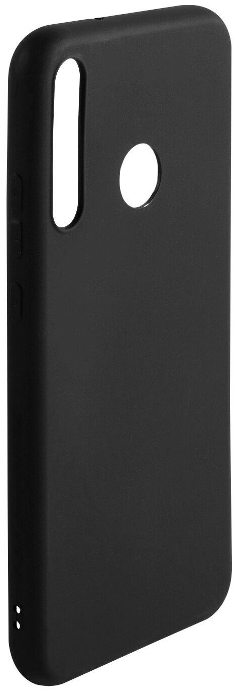 Чехол для Huawei P40 Lite E / Хуавей P40 Lite E, с покрытием софт тач, силиконовая накладка черный