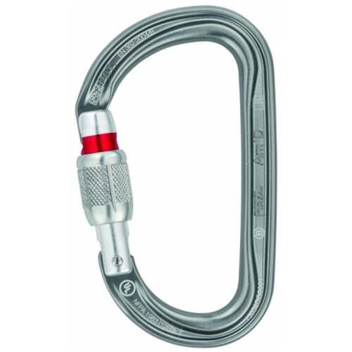 Карабин Petzl Am'D Screw-Lock, цвет: серебристый карабин petzl omni screw lock