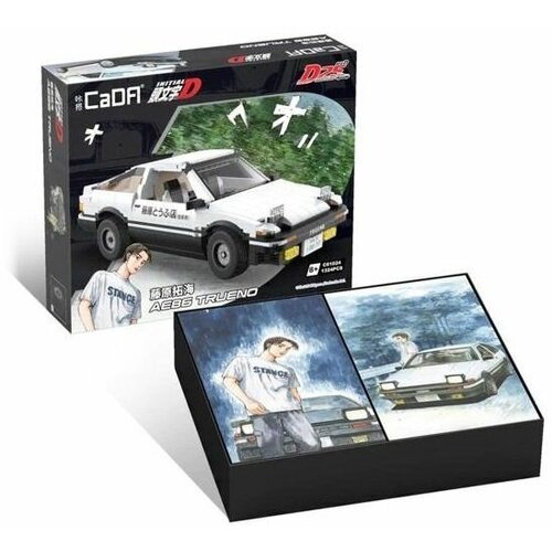 Конструктор CADA автомобиль Toyota AE86 TRUENO 1/12 (1324 детали) - C61024W