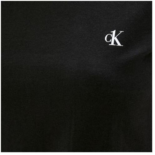 Комплект домашних футболок 2 шт Calvin Klein, Цвет: черный, Размер: XS - фотография № 7