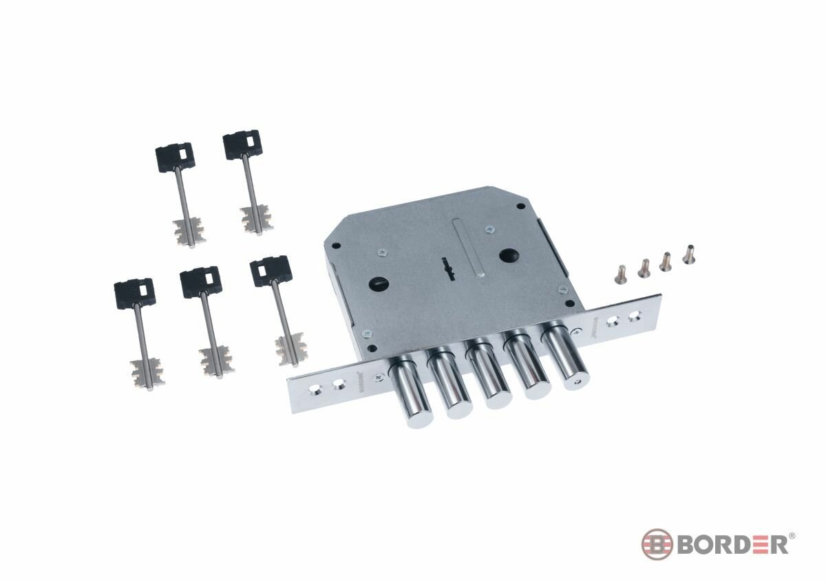 Замок врезной тяжелый Рязань BORDER ЗВ 8 6ПК 5 15 Правый 5 102 б о 72204