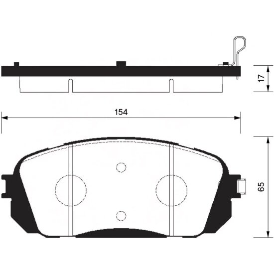 Колодки тормозные передние Sangsin Brake для Kia Grand Carnival 2006->, 4 шт