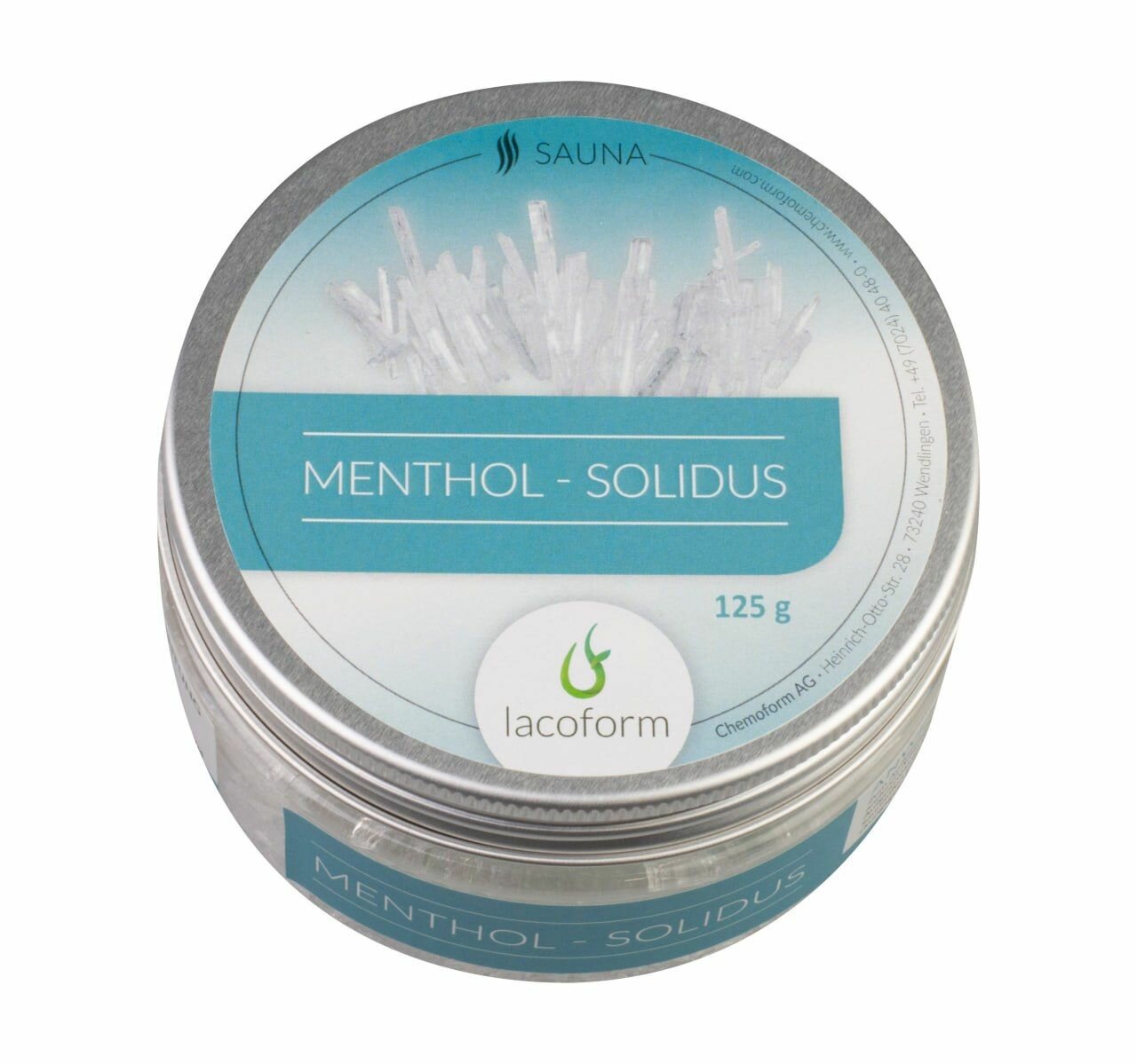 Изображение Ментол в кристаллах для саун / MENTHOL-SOLIDUS 125г, Lacoform