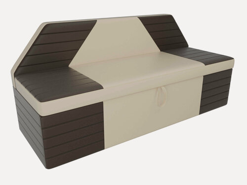 Изображение товара Artum Кухонный прямой диван Дуглас эко кожа бежевый коричневый