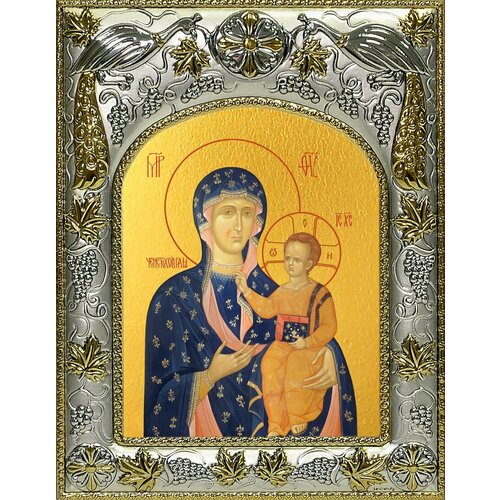 икона ченстоховская божией матери размер 19 х 27 см Икона Ченстоховская икона Божией Матери