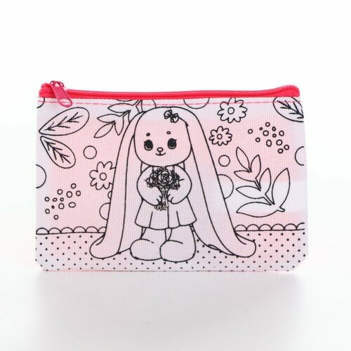 Кошелек , розовый, мультиколор