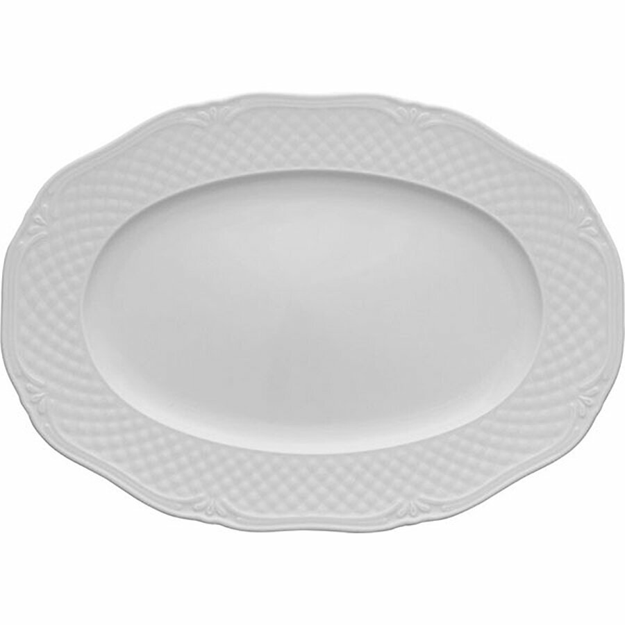фото Блюдо овальное "Afrodyta", 24х15х1,5 см, белый, фарфор, Lubiana, 2656-white