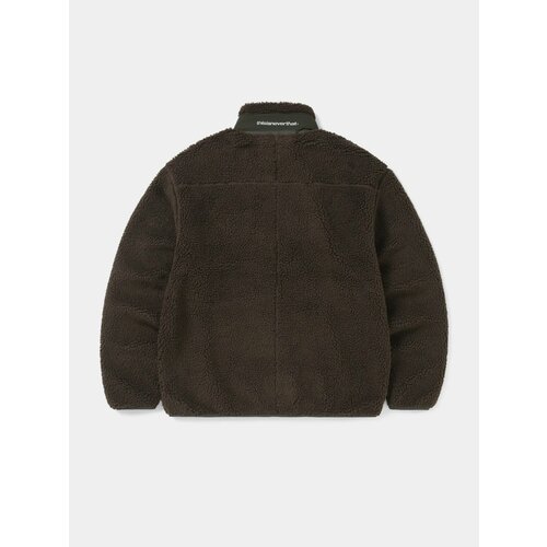 фото Куртка thisisneverthat sp sherpa fleece jacket, размер s, коричневый