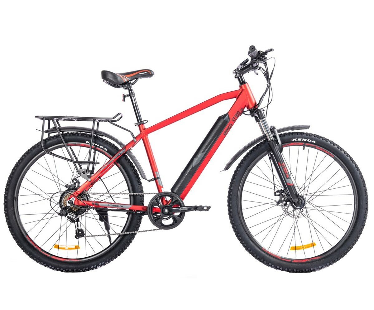 Электровелосипед Eltreco XT 800 Pro красно-черный, 27,5 дюймов, до 50 км на одном пробеге