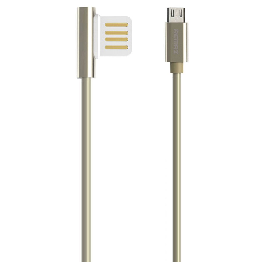 Кабель USB REMAX RC-054m Emperor USB - MicroUSB, 2.1А, 1 м, золотой