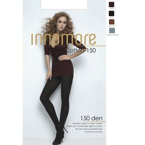 колготки innamore cotton 150 den размер 5 черный мультиколор Колготки Innamore Cotton, 150 den, размер 5, черный, мультиколор