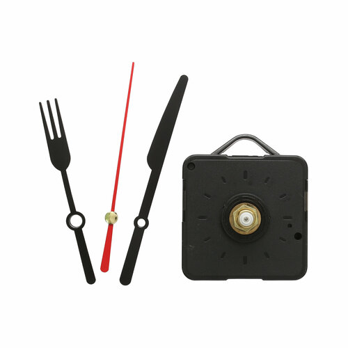 Часовой механизм со стрелками Astra &Craft (5AS-068) №2, размер механизма 5,5*5,5 см, длина стрелок 9,7 см, 10,2 см, 8,8 см