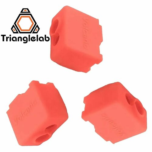 Силиконовая теплоизоляция для нагревательного блока Trianglelab PT100 Volcano 3шт блок нагревательный volcano