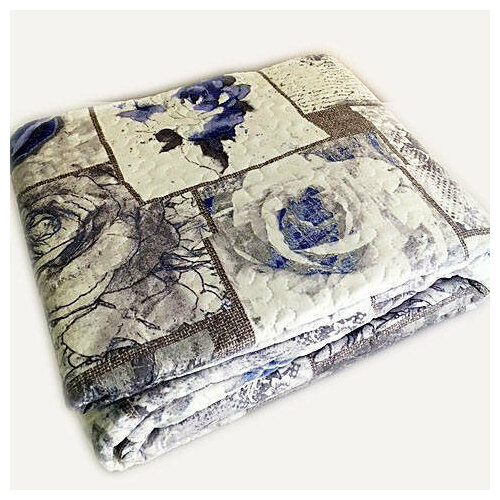 Одеяло-покрывало стеганное Двухспальное 255х255 см, SERVALLI / Покрывало на кровать 2-х спальное / Летнее одеяло на кровать 100% полиэстер