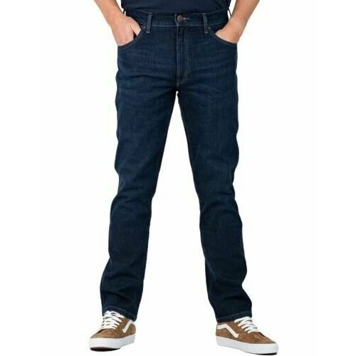 Джинсы Wrangler, размер W33/L32, dark blue джинсы классические wrangler размер w33 l32 синий