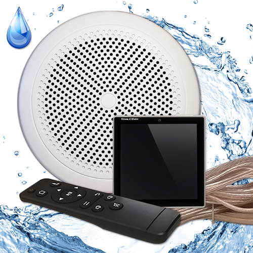 комплект влагостойкой акустической системы для бани сауны и хамама sensor white visaton 3 Комплект влагостойкой акустической системы для бани, сауны и хамама Steam&water SW1-Black SENSOR