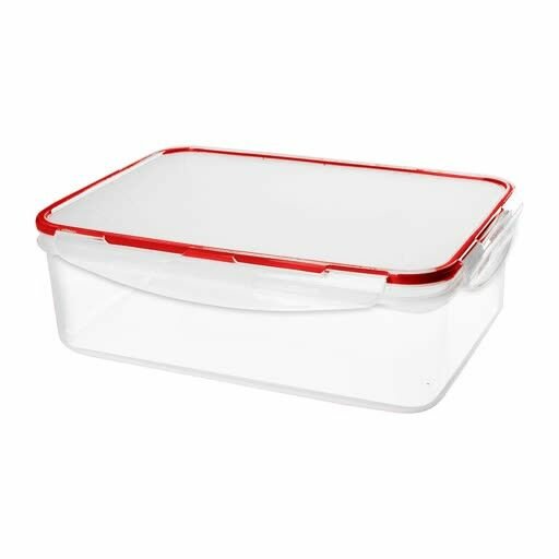 Контейнер пищевой для продуктов Modena прямоугольный 10л с защелками бесцветный