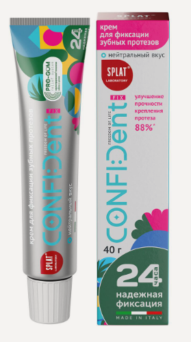 Изображение товара Крем для протезов Splat Confident Fix нейтральный вкус 40 г