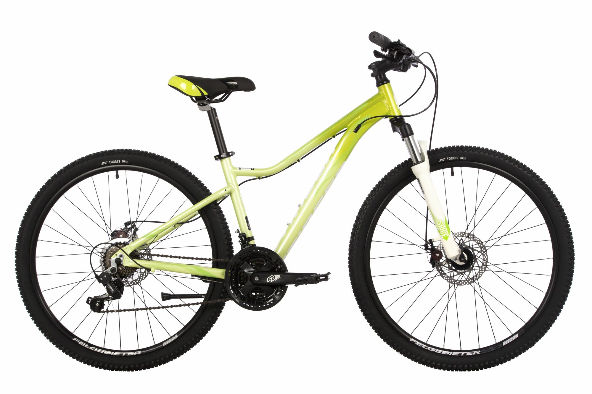 Велосипед STINGER 27.5" LAGUNA EVO зеленый, алюминий, размер 19"