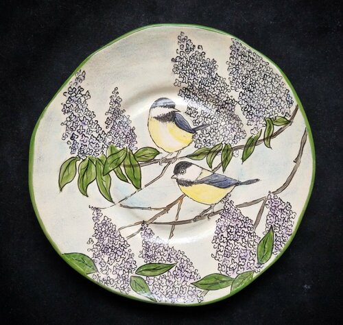 Авторская тарелочка ручной работы Irina Volvach Art Ceramics 