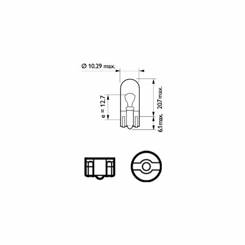Лампа автом.накал. Philips W5W 12В 5Вт (упак.:2шт) - фото №4